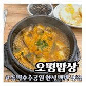 [용인 기흥] 오평밥상 :: 동백호수공원 한식 백반 맛집 내돈내산