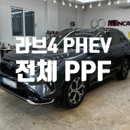 의정부 신곡동 녹양동 송산동 PPF 토요타 라브4 플러그인 하이브리드(PHEV) 전체 PPF 시공으로 편안하게 도장 관리하세요.