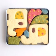 귀여운 코끼리 쿠키 틴케이스 박스