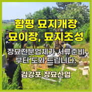 함평 파묘 묘지개장 묘이장 전문 - 서류준비 부터 도와드립니다.