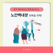 일산백내장 신체 변화와 함께 주의해야