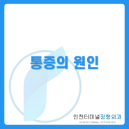 통증의 원인 - 인천터미널정형외과, 구월동 정형외과