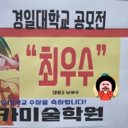 창원미술학원 경일대학교 전국 학생 미술 컨텐츠 공모전 모카 남@수 최우수상 수상 창원만화학원