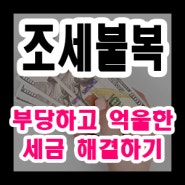 조세불복제도 해결하고 부당한 세금 막아보기