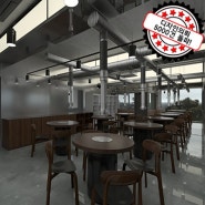 식당 인테리어스케치업 투시도 3D작업 의뢰