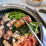 보라동 맛집 미나리 삼겹살 장라면 된장찌개 맛집 기와집삼겹