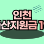인천 출산지원금 1억 신청(연수구, 중구, 계양구, 동구, 서구, 미추홀구)