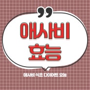 애사비 다이어트 식초 혈당조절 효능