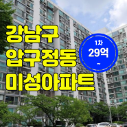 강남구아파트경매 압구정1구역재건축정비사업구역 서울시 압구정동 미성아파트경매