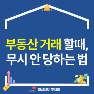 부동산거래 하러갈 때, '이것'만 알면 절대 무시 안 당해요. +체크리스트 공개