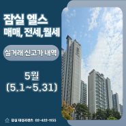 잠실 엘스 아파트 5월 매매, 전세, 월세 실거래 신고가 (24.06.13 기준), 잠실아파트 상가 임대 매물 추천