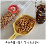 속초중앙시장 간식 속초오란다 맛있는 사과와플오란다