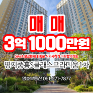 명지중흥S클래스프라디움1차 59A 매매 / 주인거주 단지뷰이쁜 깔끔한집 입주협의가능 중문 식기세척기 LED등 방범방충망 명지국제신도시아파트 생활권편리한 인기단지 중심상가바로옆