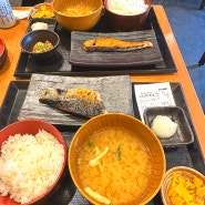 오사카 일본 가정식 아침식사 추천 신파치 식당