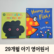 29개월아기 영어원서 추천(hooray for fish, monster monster)