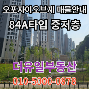 오포자이오브제 매물안내(84A타입)