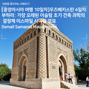[중앙아시아 여행 10일차]우즈베키스탄 4일차 - 부하라: 가장 오래된 이슬람 초기 건축 과학의 결정체 이스마일사마일 영묘