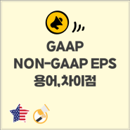 GAAP와 NON GAAP EPS 용어 차이점