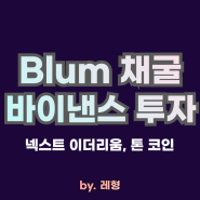 blum 코인 바이낸스 선정, 텔레그램 톤 코인, 넥스트 이더리움 현물 ETF