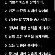 사회주의 공산화 8가지 방법/어디까지 왔나?