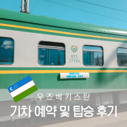우즈베키스탄 여행 기차 종류 아프로시욥 샤르크 예약 방법 탑승 후기