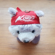 대한민국축구대표팀 캐릭터 봉제 인형 KOREA 화이팅 장난감 강아지