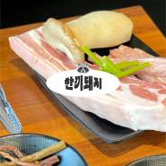 김해 내외동 고기집 : 본삼겹과 항정살이 맛있는 삼겹살 맛집 '한끼돼지'