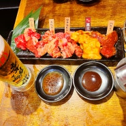 오사카 난바 맛집 가성비 줄서는 현지인 맛집 다양한 돼지고기 부설고기 우설 냉면 야키니쿠
