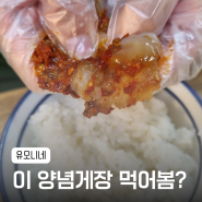 [유모니네] 조미료 안 쓰고 국내산 꽃게로 만든 찐 양념게장!