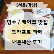 강남 신논현 과일빙수 맛집 크라프트 카페 내돈내산 후기