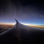 해외여행 비행기 창밖 구경 사진, 배경화면 공유 (비행기에서 보는 북두칠성, 원형무지개)