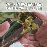 요즘 핫한 디저트 두바이초콜릿 오픈런 후기 인천 팔레트디저트