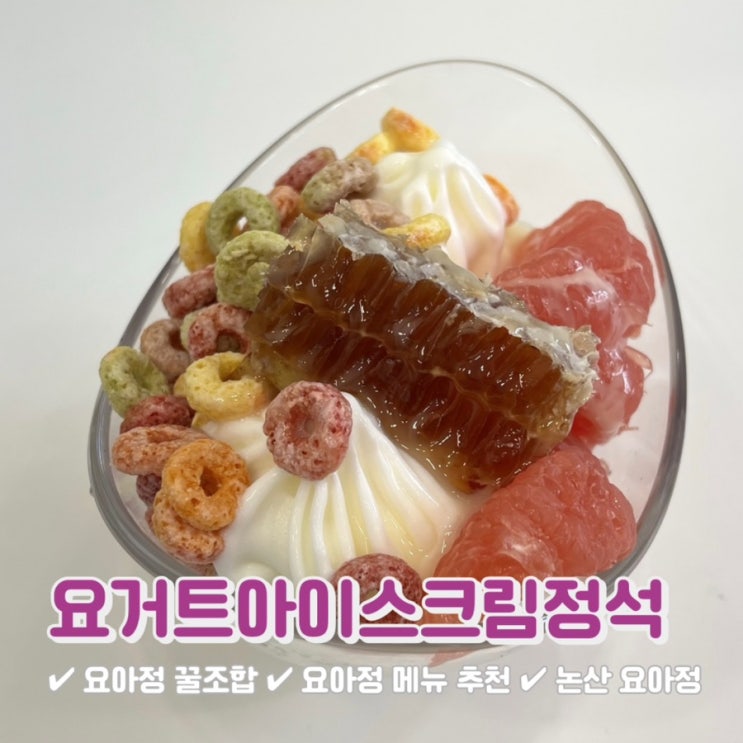 요거트 아이스크림의 정석 요아정 꿀조합 : 네이버 블로그