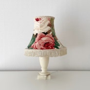 빈티지램프 ♣ Vintage rose marble lamp