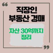 직장인이 부동산 투자해야 하는 이유 마이너스 3천만원부터 30억까지