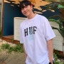 여름 반팔티 브랜드 HUF 허프 반팔 티셔츠 착용 후기