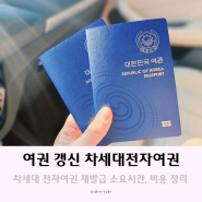 여권 갱신 차세대전자여권 재발급 소요시간 비용 정리