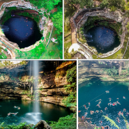 신기한 지형- 중앙아메리카 편 (1) 멕시코 유카탄 반도 우물 (싱크홀) 모양의 지형인 세노테 (Cenote) 생성 원리