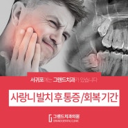 사랑니통증기간 매복 형태에 따라 치조골 절개 및 회복 주의사항