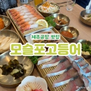 제주도가볼만한곳 <모슬포고등어> 제주고등어회 푸짐한 한 상이 나오는 맛집