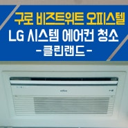 구로구 구로동 비즈트위트 레인보우 오피스텔 LG 휘센 시스템 에어컨 청소