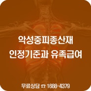 악성중피종산재 인정기준과 유족급여