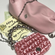 W컨셉 리퍼브 상품 Heeari(히어리) 미니백 리뷰 Aurora Chain Mini Bag(오로라 체인 미니백) / Lav Stin Knit Mini Bag