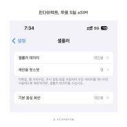 대만 3박4일 eSIM 아이폰설정 후기 W/핀다이렉트