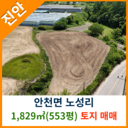 [진안토지매매] 안천면 노성리 1,829㎡(553평) 토지매매