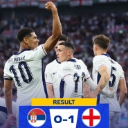 잉글랜드 대 세르비아 1:0