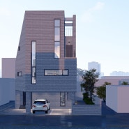 부산 동래구 단독주택 / 예술적 감각이 스며든 주거공간, 75평 철근콘크리트 주택 설계 및 건축 3D 시뮬레이션