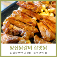 양산닭갈비 잡앗닭에서 외식 잘 했다