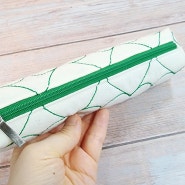 DIY 하트누빔원단으로 귀여운 미니 패브릭 필통만드는 방법