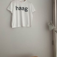 haag • 헤이그 더현대에서 구매했었던 벌스데이 티셔츠 핑크 후기🎀